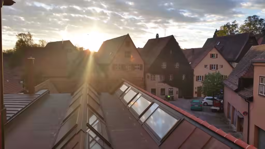 Dinkelsbühl Anfahrt Bayern Panorama
